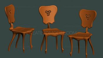 Chair (STUL_0125) 3D model for CNC machine